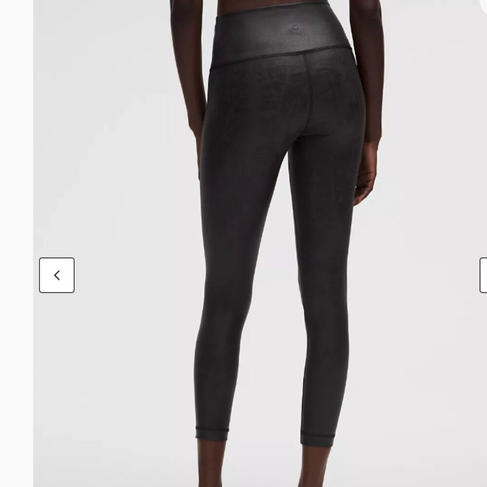lululemon athletica Under Train HR Tight 25" Matte Foil Black Leggings - NWT - Picture 4 of 4